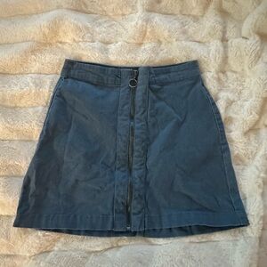 Sky and Sparrow Blue A-Line Mini Skirt